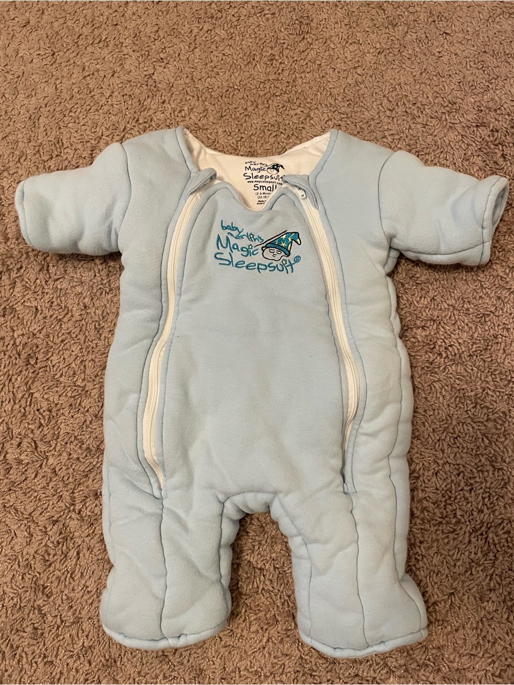 Baby Merlin’s Magic Sleepsuit in Blue - Small